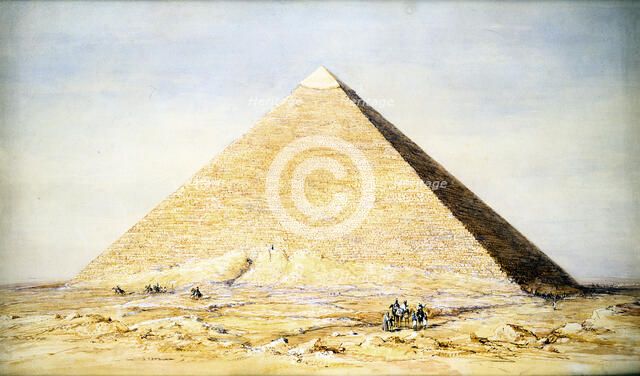 Great Pyramid of Cheops at Giza, Egypt, 4th dynasty, Old Kingdom, 26th century BC (1831). Artist: Francis Vyvyan Jago Arundale