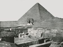 Great Pyramid, Sphinx and Temple of Chafea Gizeh, Egypt, 1895. Creator: W & S Ltd