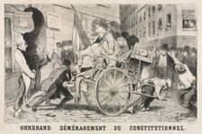 Great Removal of the Constitutional Establishment, 1846. Creator: Honoré Daumier (French, 1808-1879); Aubert