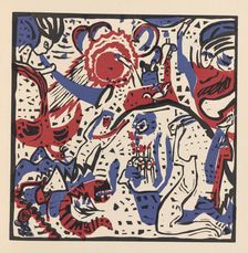 Great Resurrection (Grosse Auferstehung). From Klänge (Sounds) , 1913. Creator: Kandinsky, Wassily Vasilyevich (1866-1944)