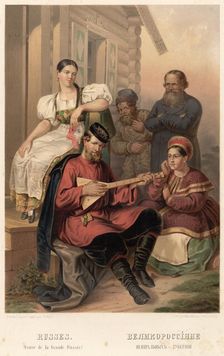 Great Russians of the central provinces, 1862. Creator: Karlis Huns