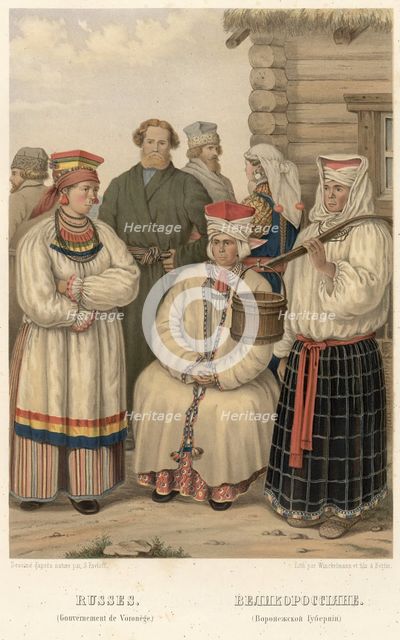 Great Russians. (Voronezh Governorate), 1862. Creator: Sergei Pavlovich Pavlov.