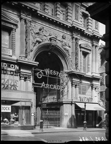 Great Western Arcade, Temple Row, Birmingham, 1941. Creator: George Bernard Mason