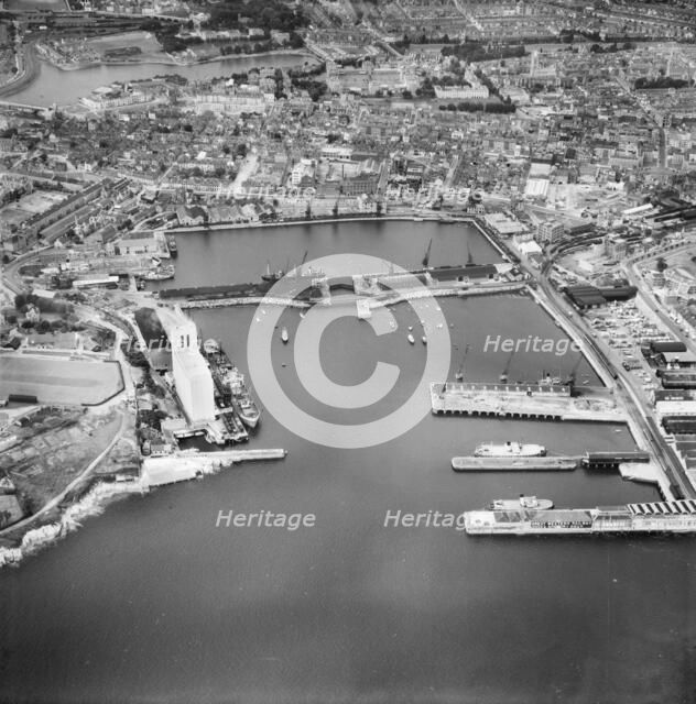 Great Western Docks (Millbay Docks), Stonehouse, Plymouth, 1953. Artist: Aerofilms.