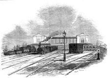 Great Western Railway - the Swindon station, 1845. Creator: Unknown