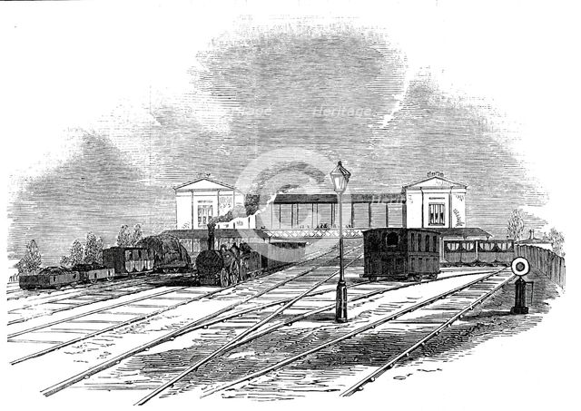 Great Western Railway - the Swindon station, 1845. Creator: Unknown.