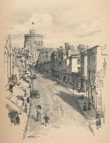 Great Tower of Windsor Castle From Peascod Street 1902. Artist: Thomas Robert Way
