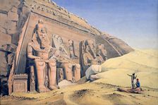 Great Temple of Ramesses II, Abu Simbel 1846. Artist: Louis M. A. Linant de Bellefonds