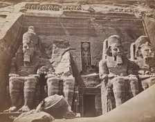 Great Temple of Ramsses II at Abu Simbel, 19th century. Creator: Pascal Sébah