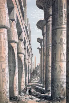 Great Temple, Karnac Egypt, 19th century. Artist: George Moore