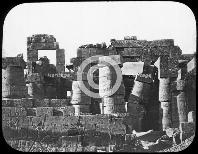 Great Temple, Karnak, Egypt, c1890. Artist: Newton & Co