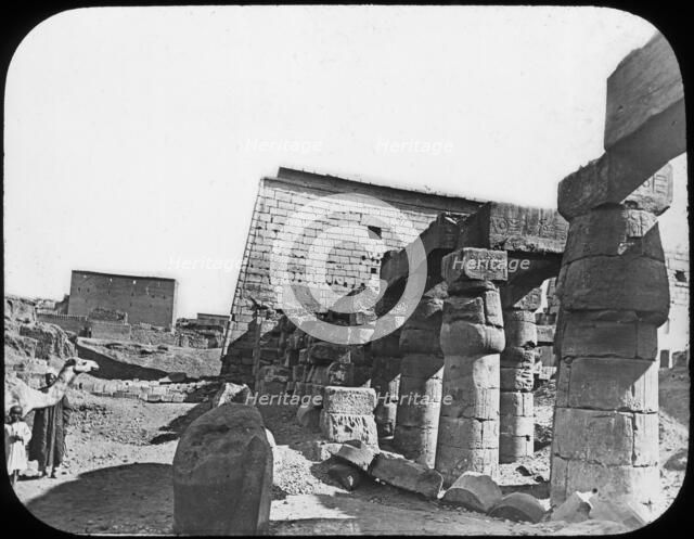 Great Temple, Luxor, Egypt, c1890. Artist: Newton & Co