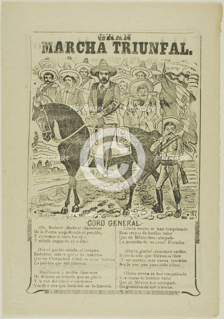 Great Triumphal March, 1911. Creator: José Guadalupe Posada.