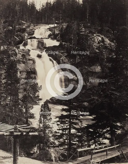Great Upper Waterfall, High Alps, c. 1862. Creator: Louis-Alphonse Davanne (French, 1824-1912).