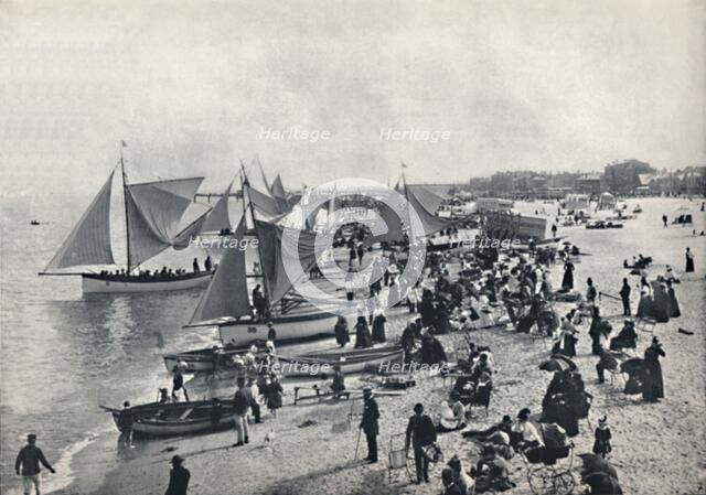 'Great Yarmouth - A Typical Scene on the Beach', 1895. Artist: Unknown.