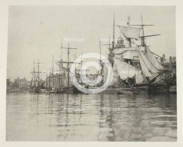 Great Yarmouth Harbour, 1887. Creator: Peter Henry Emerson.