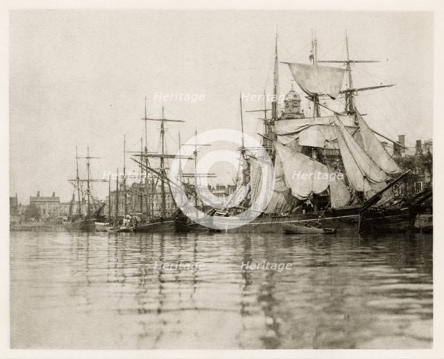 Great Yarmouth Harbour, 1887. Creators: Peter Henry Emerson, Walter L. Colls.