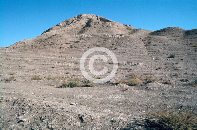 Great Ziggurat, Calah (Nimrud), Iraq, 1977. Creator: Vivienne Sharp.