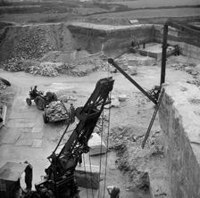 Greatgate Quarry, Croxden, East Staffordshire, Staffordshire, 24/04/1958. Creator: John Laing plc