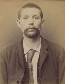 Grégoire. Aimé, Paul. 36 ans, né à Bruxelles (Belgique). Accordeur de piano. Anarchiste. 2..., 1894. Creator: Alphonse Bertillon