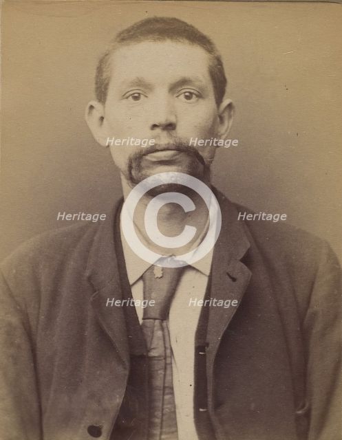 Grégoire. Aimé, Paul. 36 ans, né à Bruxelles (Belgique). Accordeur de piano. Anarchiste. 2..., 1894. Creator: Alphonse Bertillon.