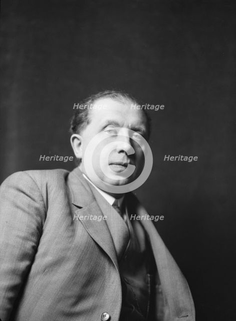 Gregor, Joseph, Dr., portrait photograph, 1928 Dec. Creator: Arnold Genthe.