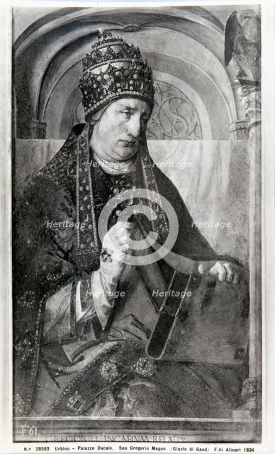Gregory 'The Great' Saint, secular name Gregorius Anicius (540 - 604), Pope from 590 to 604. Creator: Unknown.