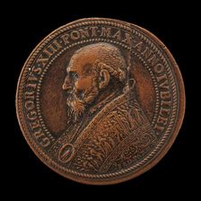 Gregory XIII (Ugo Buoncompagni, 1502-1585), Pope 1572 [obverse], 1575. Creator: Gian Federigo Bonzagna
