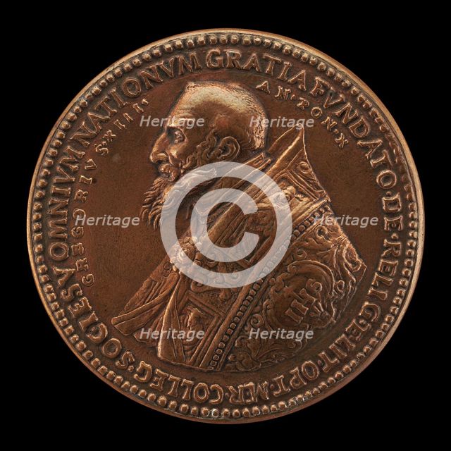 Gregory XIII (Ugo Buoncompagni, 1502-1585), Pope 1572 [obverse], 1582. Creator: Unknown.