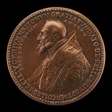 Gregory XIII (Ugo Buoncompagni, 1502-1585), Pope 1572 [obverse], 1582. Creator: Unknown