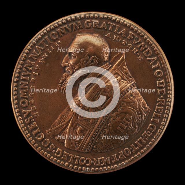 Gregory XIII (Ugo Buoncompagni, 1502-1585), Pope 1572 [obverse], 1582. Creator: Unknown.