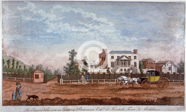 Gregory Bateman's Villa, Green Street, Kentish Town, London, 1792. Artist: Anon