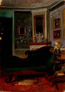 Green couch. Creator: Robert Wilhelm Ekman