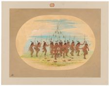 Green Corn Dance - Minatarrees, 1861. Creator: George Catlin