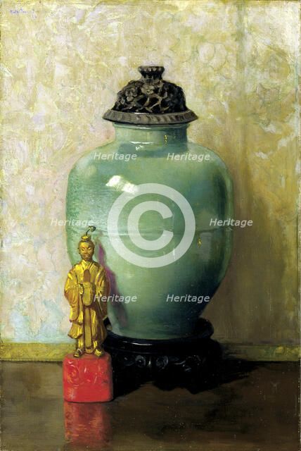 Green Chinese Jar, 1924. Creator: Ruth Payne Burgess.