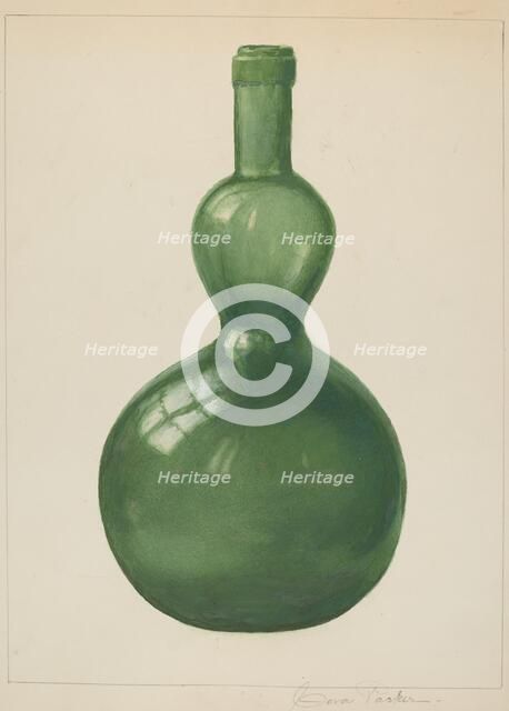 Green Bottle, c. 1938. Creator: Cora Parker.