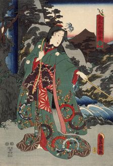Green, between circa 1847 and circa 1852. Creator: Utagawa Kunisada