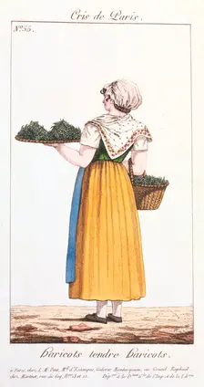 Green bean seller, 1826. Creator: Unknown