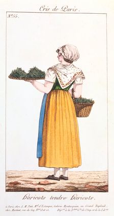 Green bean seller, 1826. Creator: Unknown