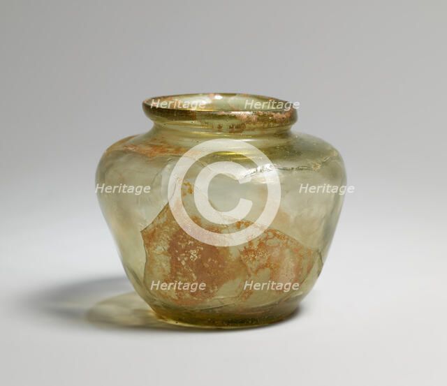 Green Glass Jar, Iran, 10th century. Creator: Unknown.