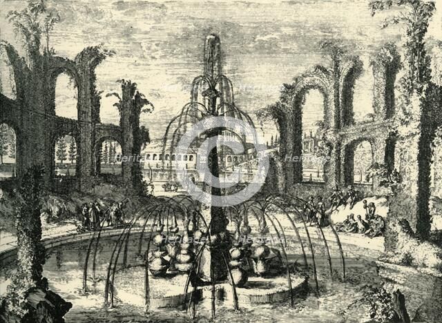 'Green fountain and coliseum'...Château D'Enghien, Belgium, late 17th-early 18th century, (1903). Creator: Unknown.
