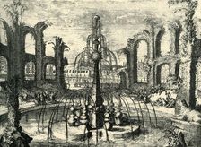 Green fountain and coliseum ..Château D'Enghien, Belgium, late 17th-early 18th century, (1903). Creator: Unknown