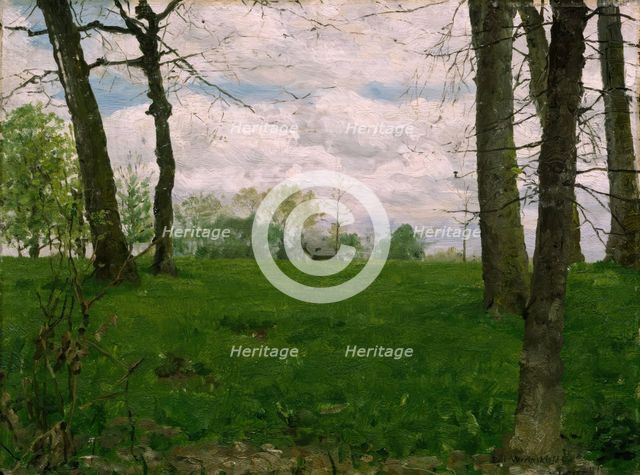 Green Fields, 1881. Creator: Erik Werenskiold.