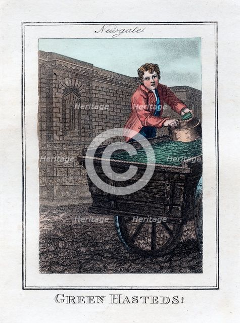 'Green Hasteds', Newgate, London, 1805. Artist: Unknown