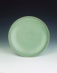 Green Jun stoneware saucer, Northern Song dynasty, China, 11th-early 12th century