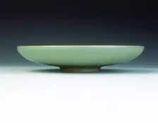 Green Jun stoneware saucer, Northern Song dynasty, China, 11th-early 12th century. Creator: Unknown