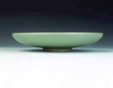 Green Jun stoneware saucer, Northern Song dynasty, China, 11th-early 12th century