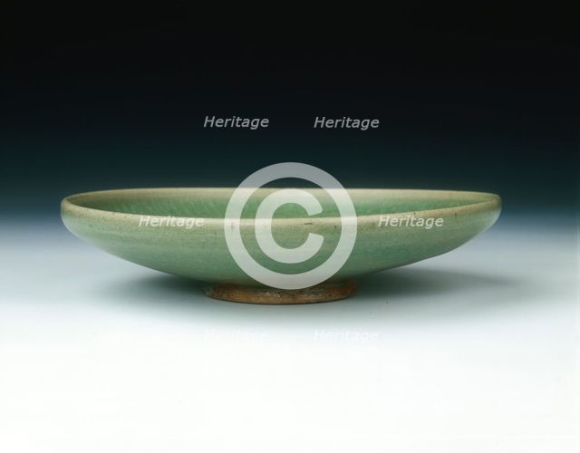 Green Jun saucer, Jin dynasty, China, 1127-1234. Creator: Unknown.