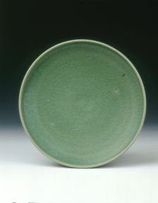 Green Jun saucer, Jin dynasty, China, 1127-1234. Creator: Unknown