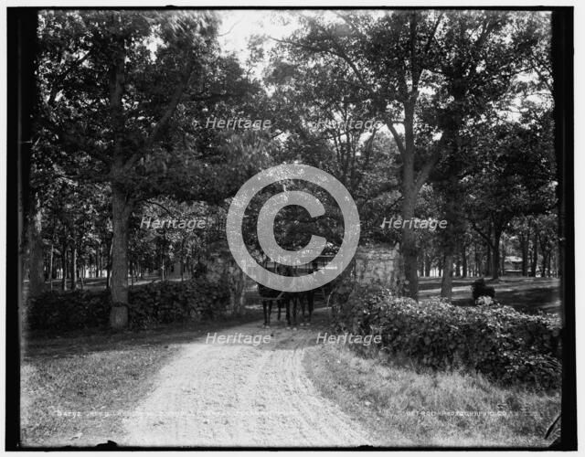 Green Lake, Wis., entrance gate, Pleasant Point, between 1880 and 1899. Creator: Unknown.